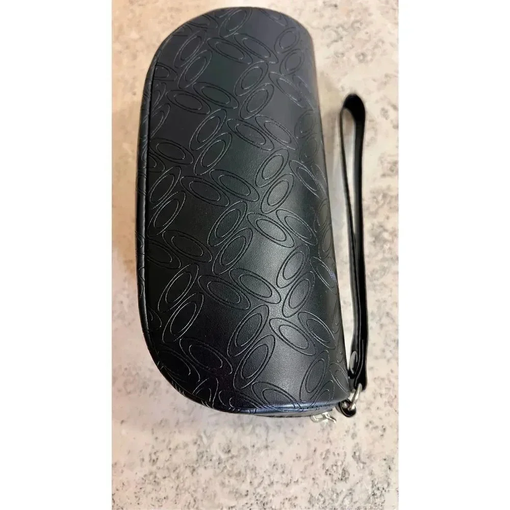 Oakley Black Travel Zippered‎ Faux Leather Sunglasses Clutch Case